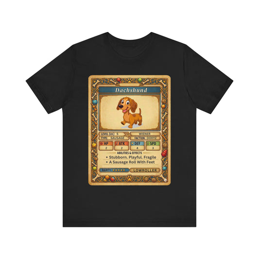 Funny Dachshund Trading Card Unisex T-Shirt
