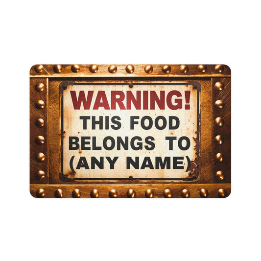 Personalized Pet Food Mat This Food Belongs To